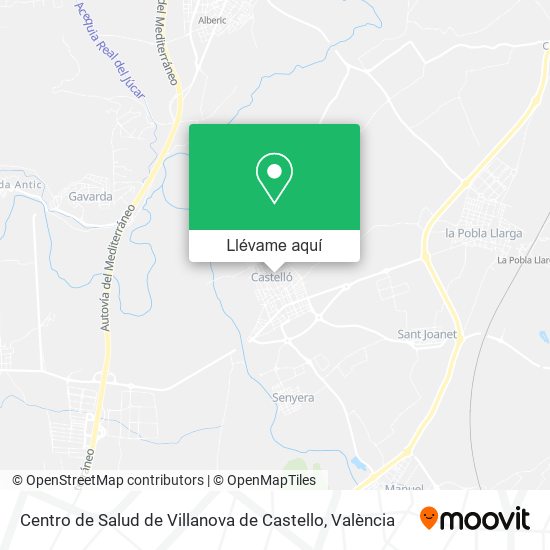 Mapa Centro de Salud de Villanova de Castello
