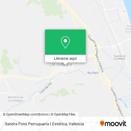 Mapa Sandra Fons Perruqueria I Estética