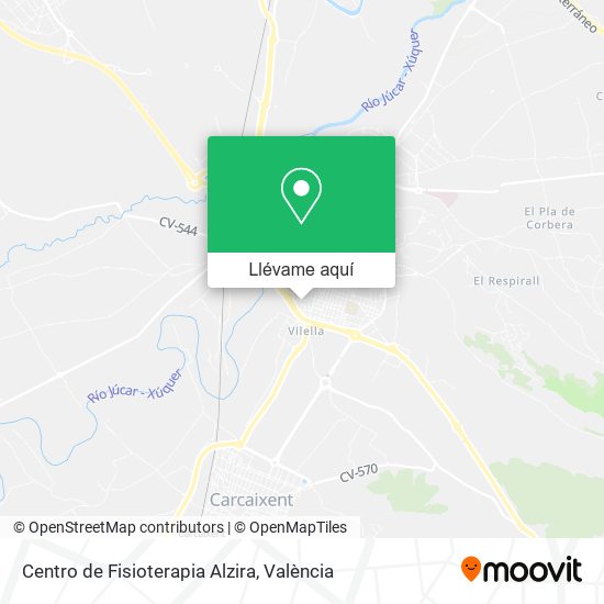 Mapa Centro de Fisioterapia Alzira