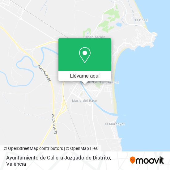 Mapa Ayuntamiento de Cullera Juzgado de Distrito