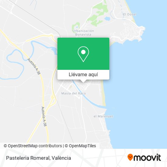 Mapa Pasteleria Romeral