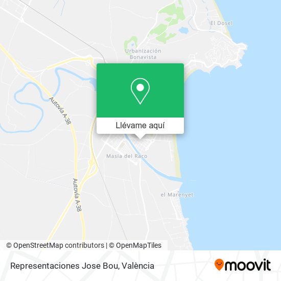 Mapa Representaciones Jose Bou