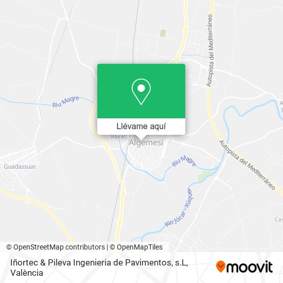 Mapa Iñortec & Pileva Ingenieria de Pavimentos, s.L