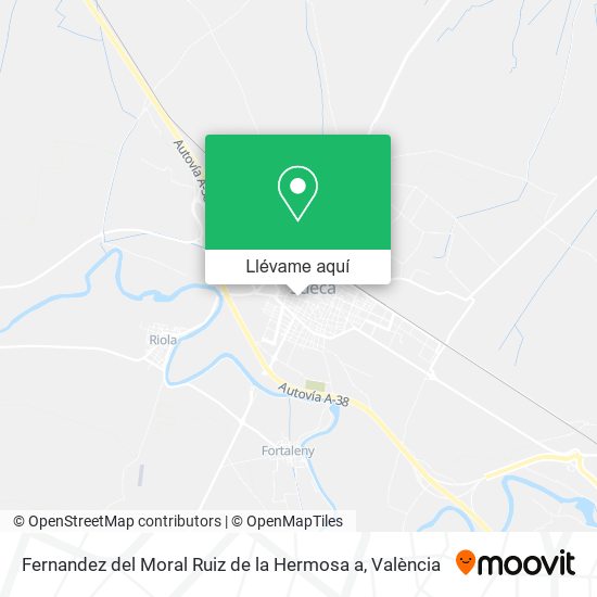 Mapa Fernandez del Moral Ruiz de la Hermosa a