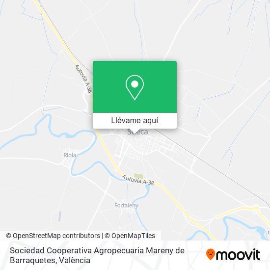 Mapa Sociedad Cooperativa Agropecuaria Mareny de Barraquetes