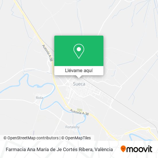Mapa Farmacia Ana María de Je Cortés Ribera