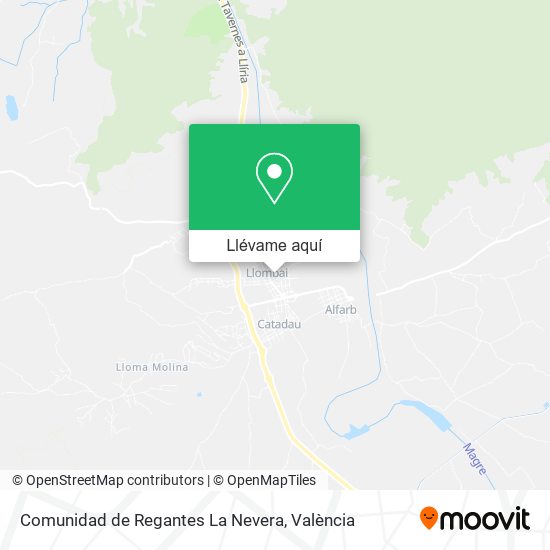 Mapa Comunidad de Regantes La Nevera