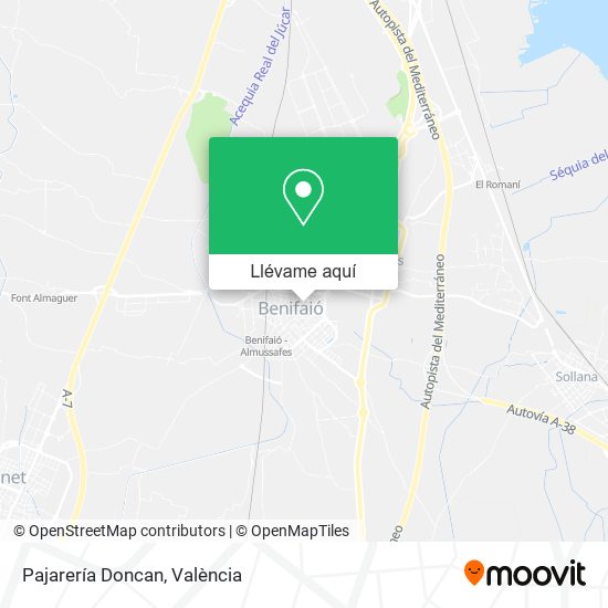 Mapa Pajarería Doncan