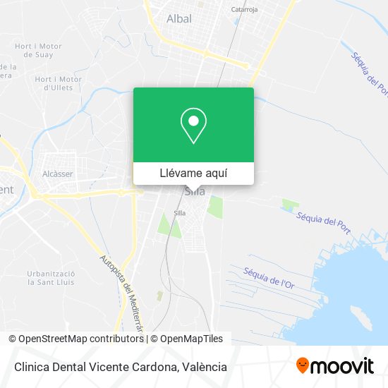 Mapa Clinica Dental Vicente Cardona