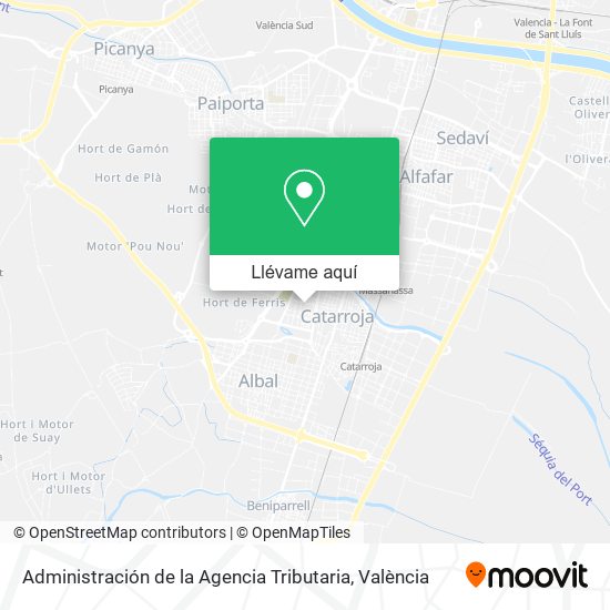 Mapa Administración de la Agencia Tributaria