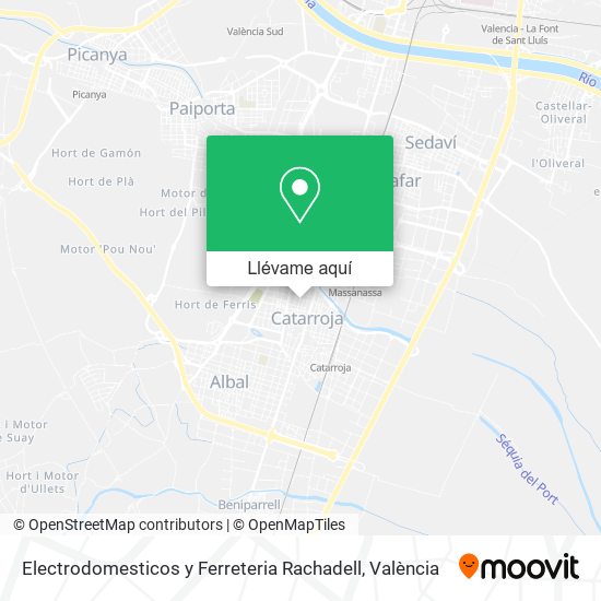 Mapa Electrodomesticos y Ferreteria Rachadell