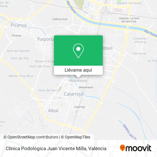 Mapa Clínica Podológica Juan Vicente Milla