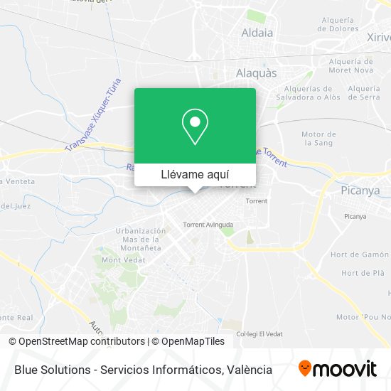 Mapa Blue Solutions - Servicios Informáticos