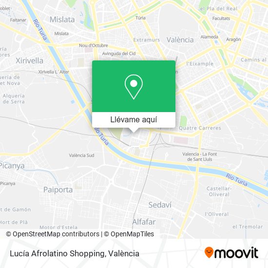 Mapa Lucía Afrolatino Shopping