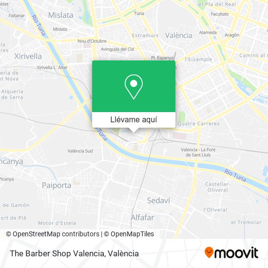 Mapa The Barber Shop Valencia