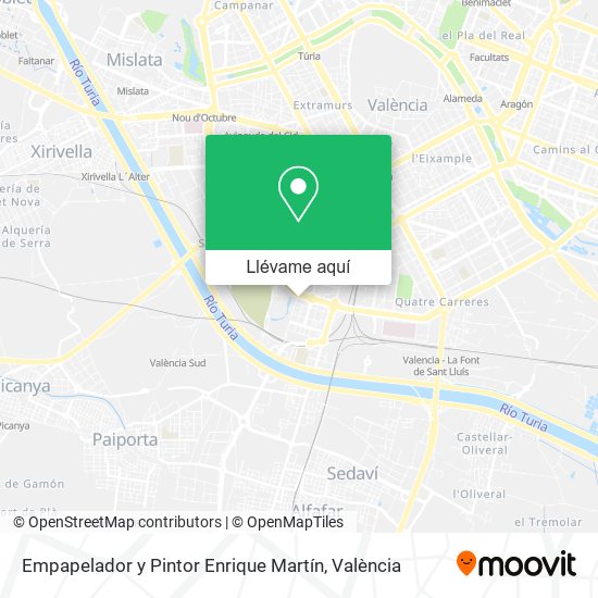 Mapa Empapelador y Pintor Enrique Martín