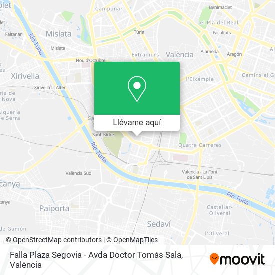 Mapa Falla Plaza Segovia - Avda Doctor Tomás Sala