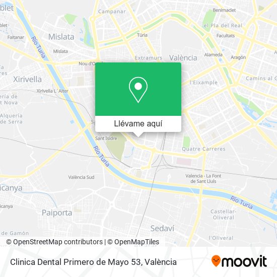 Mapa Clinica Dental Primero de Mayo 53