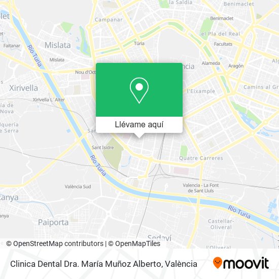 Mapa Clinica Dental Dra. María Muñoz Alberto
