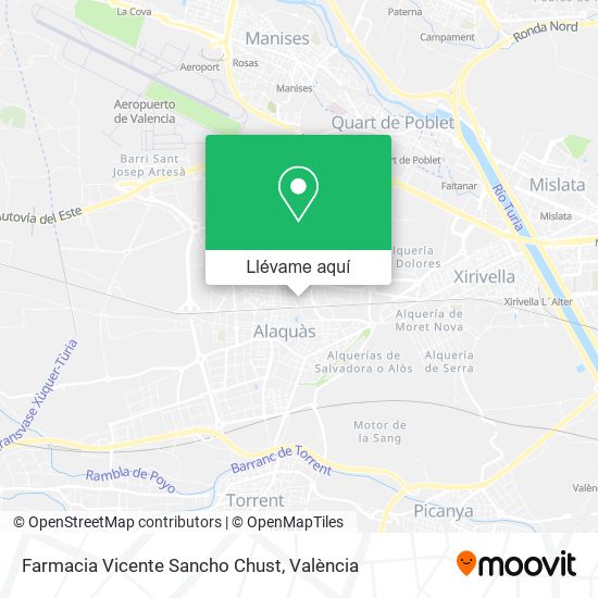 Mapa Farmacia Vicente Sancho Chust