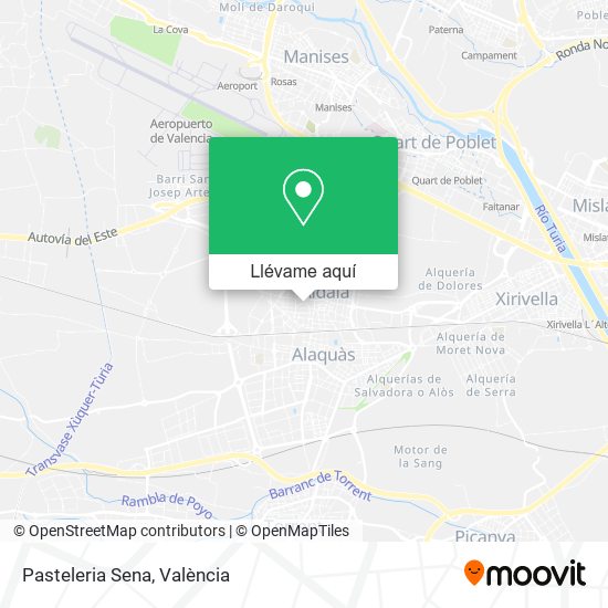 Mapa Pasteleria Sena