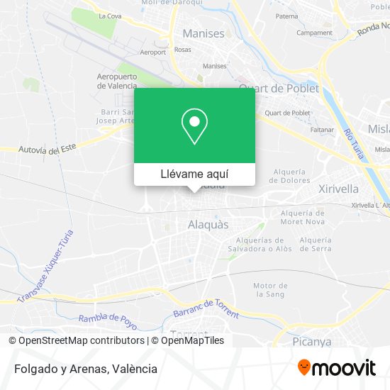 Mapa Folgado y Arenas