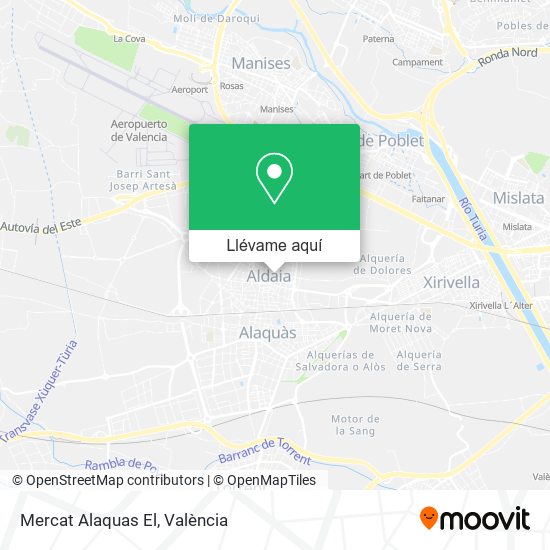 Mapa Mercat Alaquas El