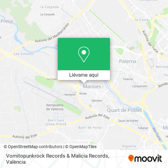 Mapa Vomitopunkrock Records & Malicia Records