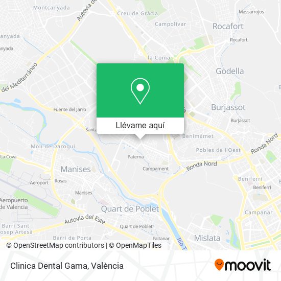 Mapa Clinica Dental Gama