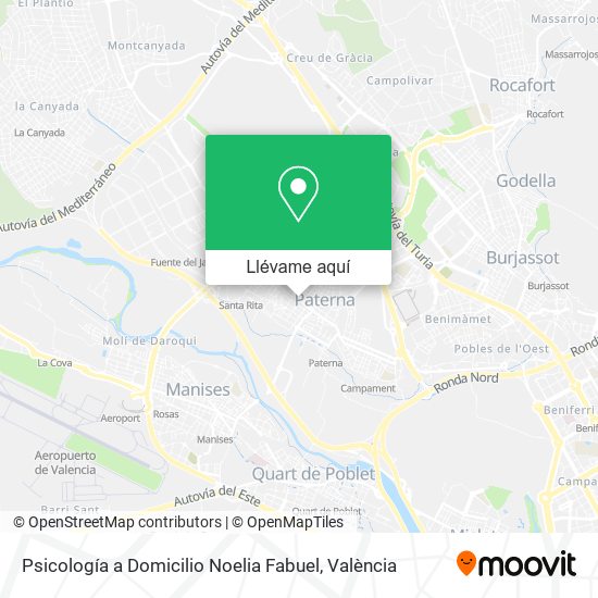 Mapa Psicología a Domicilio Noelia Fabuel