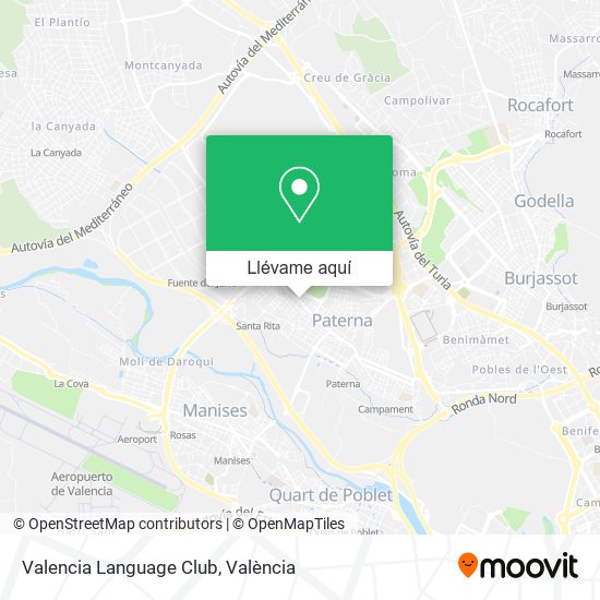 Mapa Valencia Language Club