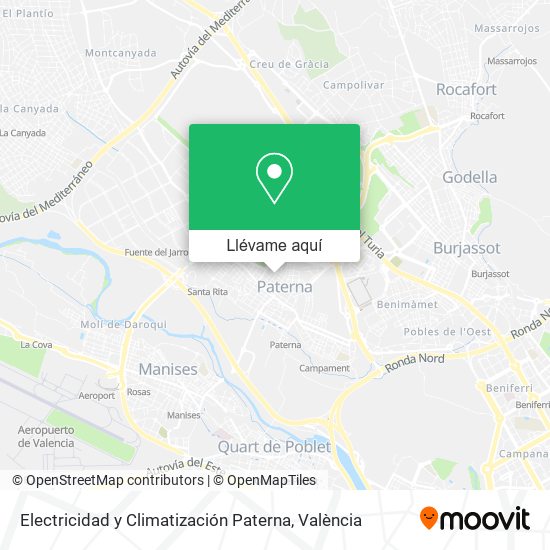 Mapa Electricidad y Climatización Paterna