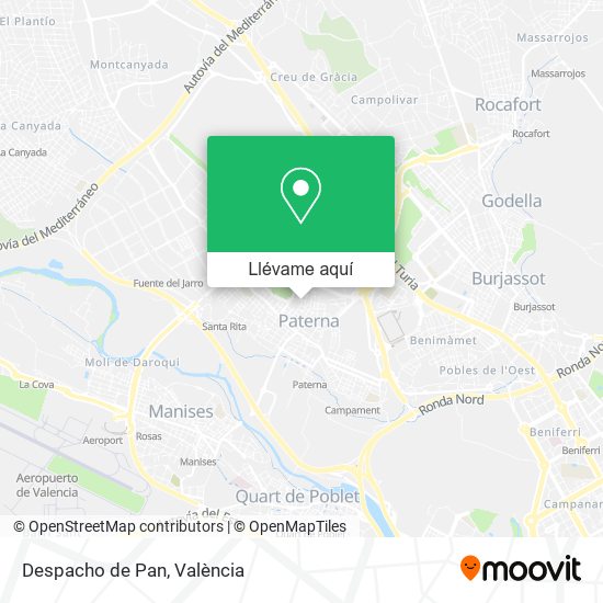 Mapa Despacho de Pan