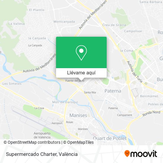 Mapa Supermercado Charter