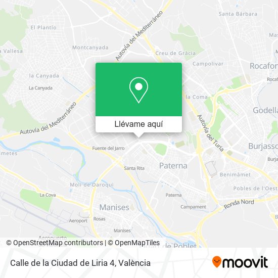 Mapa Calle de la Ciudad de Liria 4