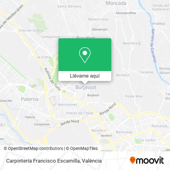 Mapa Carpintería Francisco Escamilla