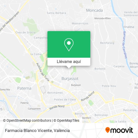 Mapa Farmacia Blanco Vicente