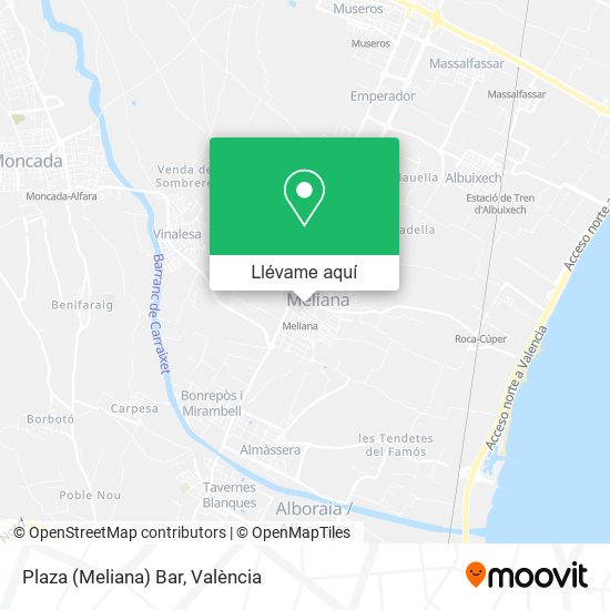Mapa Plaza (Meliana) Bar