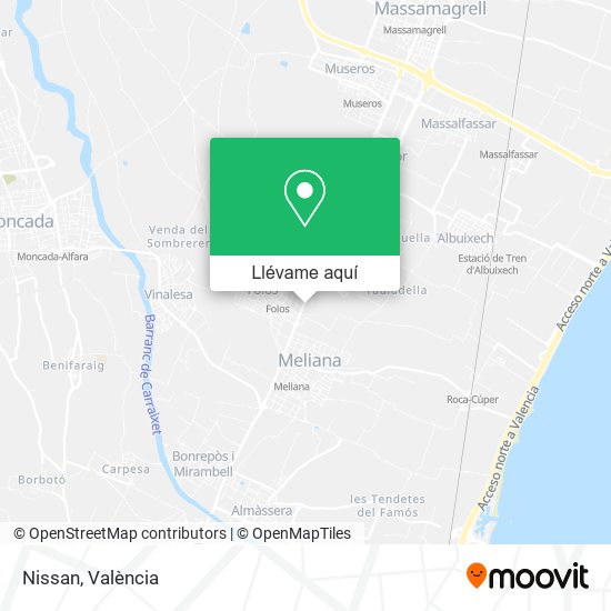 Mapa Nissan