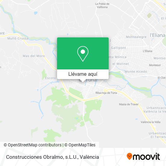 Mapa Construcciones Obralmo, s.L.U.