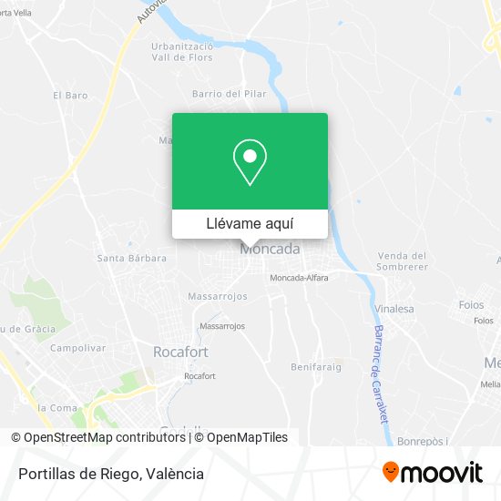Mapa Portillas de Riego