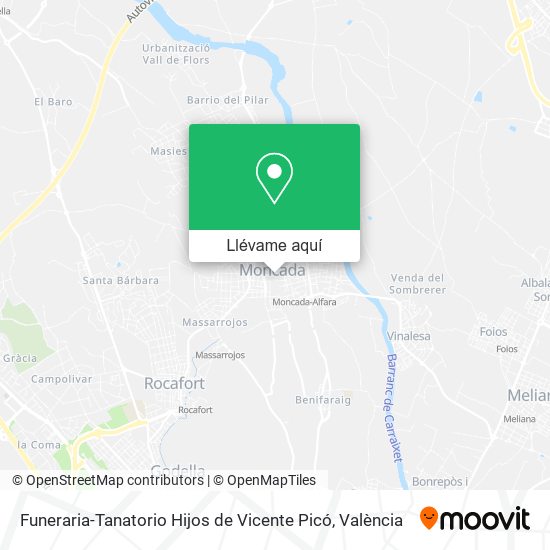 Mapa Funeraria-Tanatorio Hijos de Vicente Picó
