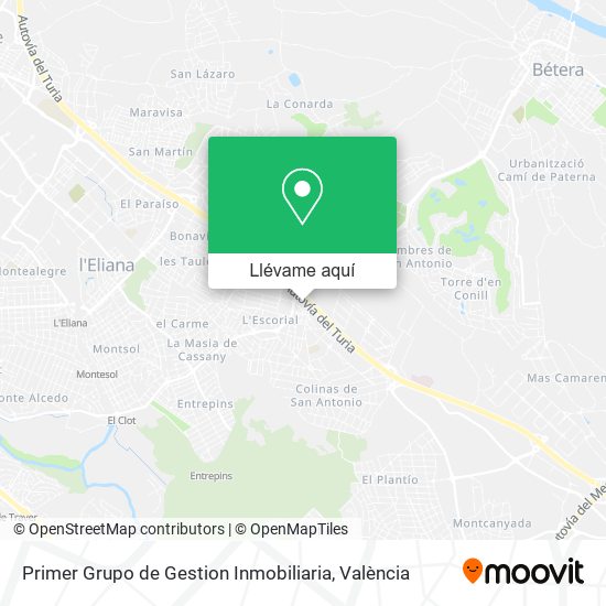 Mapa Primer Grupo de Gestion Inmobiliaria