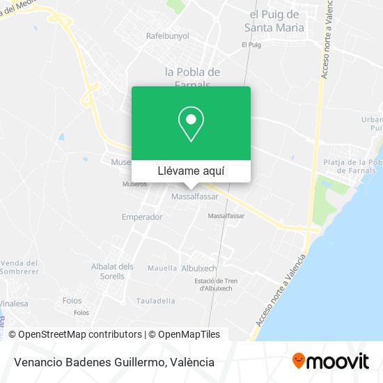 Mapa Venancio Badenes Guillermo