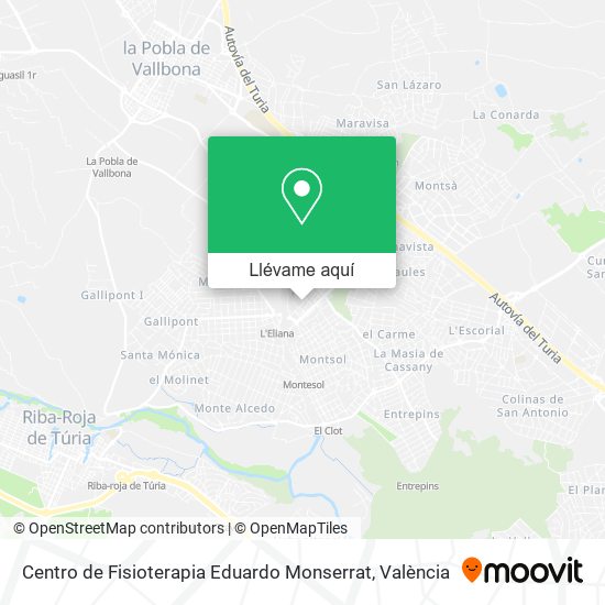 Mapa Centro de Fisioterapia Eduardo Monserrat