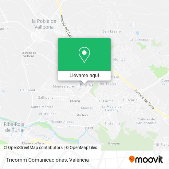 Mapa Tricomm Comunicaciones