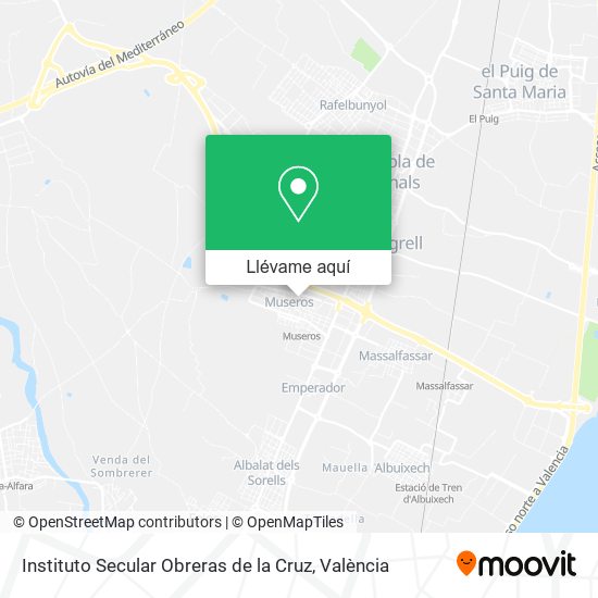 Mapa Instituto Secular Obreras de la Cruz