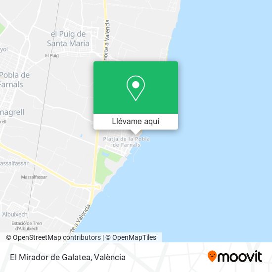 Mapa El Mirador de Galatea