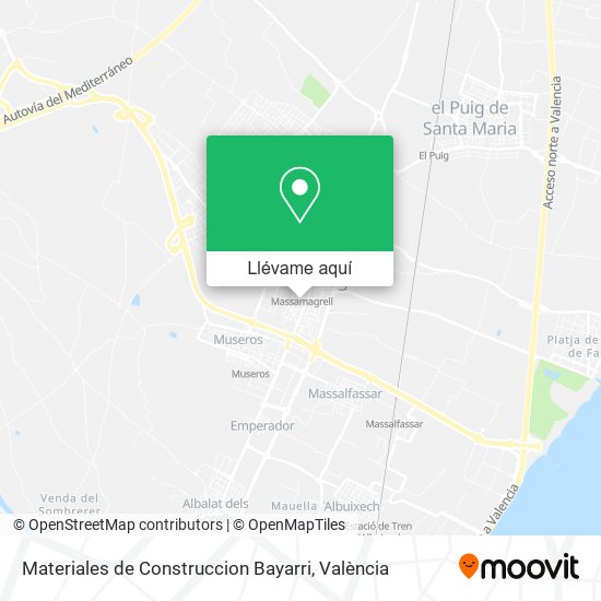 Mapa Materiales de Construccion Bayarri