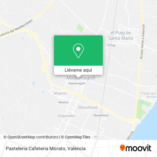 Mapa Pasteleria Cafeteria Morato